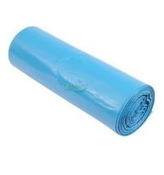 Mocne worki LDPE 35L w kolorze niebieskim (50x60cm) - 15 sztuk