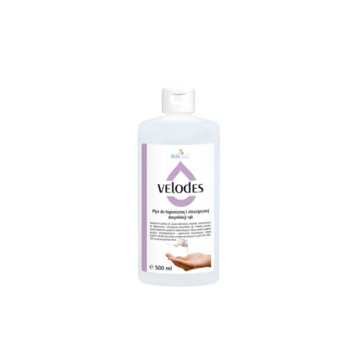 Płyn dezynfekujący do rąk z pompką  Velodes Soft - 500ml