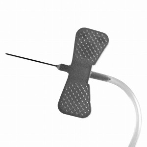 Igła motylek czarny KD-FLY - 0,7x19mm 22G