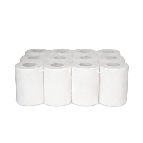 Ręcznik papierowy w rolce MINI 14 w kolorze białym - 12 sztuk