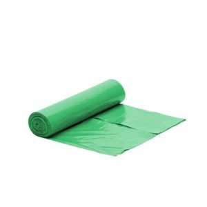 Worki LDPE w kolorze zielonym 120L (70x110cm) - 10 sztuk