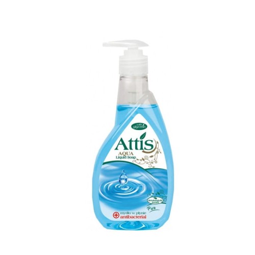 Mydło w płynie Attis Aqua Antybakteryjne z dozownikiem - 400ml