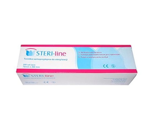 Torebki do sterylizacji  90x260 STERILINE - 200 sztuk