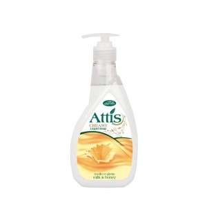 Mydło w płynie Attis Mleko i Miód z dozownikiem - 400ml
