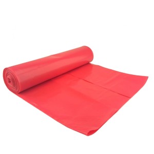Mocne worki LDPE w kolorze czerwonym 35L (50x60cm) - 15 sztuk