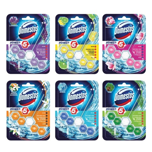 Domestos Power 5 kulki i zawieszka do WC