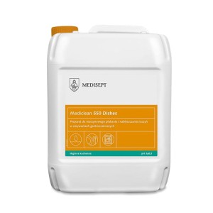 Mediclean MC 550 - 5L Shine Clean preparat do płukania i nabłyszczania naczyń w zmywarkach