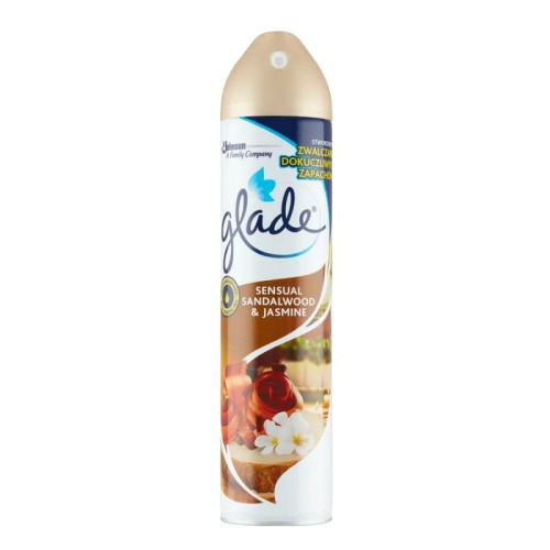 Odświeżacz powietrza w spreyu Glade zapach Drzewo Sandałowe oraz Jaśmin - 300ml