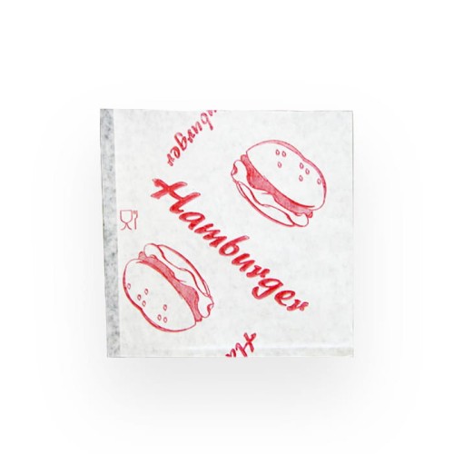 Papierowa torebka na hamburgera PE 13x13cm mała - 200 sztuk