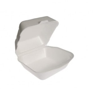 Pojemnik HP-10 EPS na hamburger mały w kolorze białym - 125 sztuk