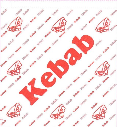 Gastronomiczna torebka na kebab 17x17cm - 200 sztuk