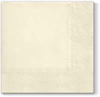 Serwetka składana 3W 33x33 Champagne - 20 sztuk