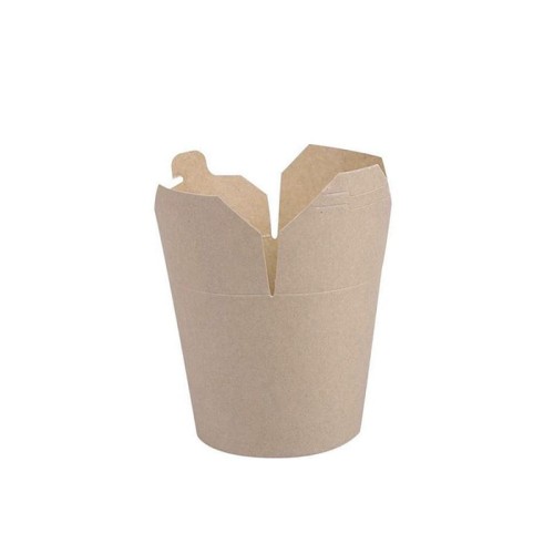 Kubełek składany kebab box w kolorze brązowym 1000ml opakowanie na wynos - 50 sztuk