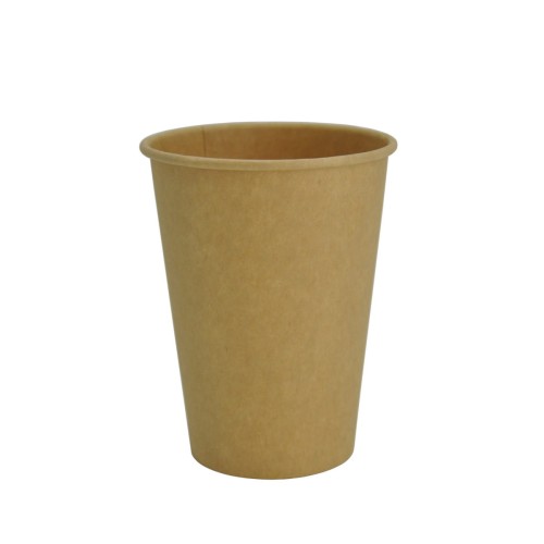 Kartonowy kubek do kawy 300ml jednowarstwowy kraft - 50 sztuk