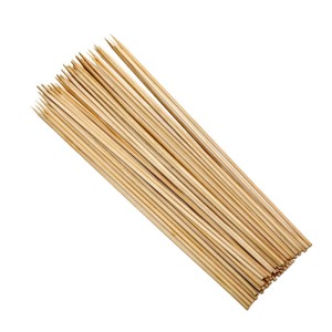 Drewniane patyki do szaszłyków duże wykałaczki 20cm - 100 sztuk