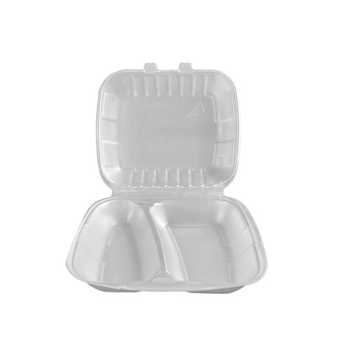 Pojemnik styropianowy dwudzielny menu-box EPS HP 4/2 w kolorze białym - 160 sztuk