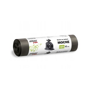 Worki LDPE 240L na śmieci w kolorze czarnym - 10 sztuk