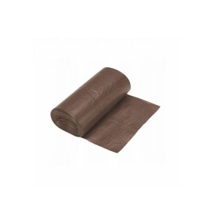 Worki LDPE w kolorze brązowym 60L (60x80cm) - 10 sztuk