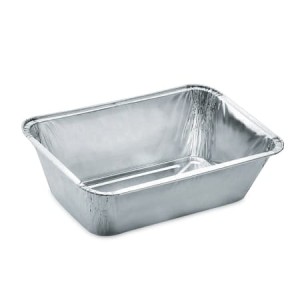 Prostokątna foremka aluminiowa R62/X2 1000ml (216x122x60mm) - 100 sztuk