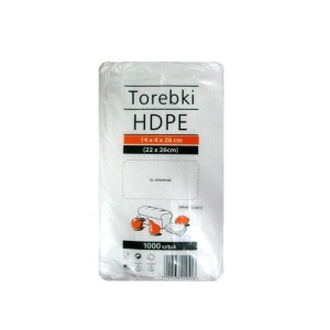 Torebki woreczki foliowe HDPE - 1000 sztuk