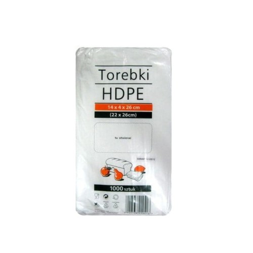 Torebki woreczki foliowe HDPE - 1000 sztuk