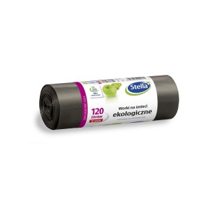 Worki LDPE 120L na śmieci w kolorze czarnym - 10 sztuk