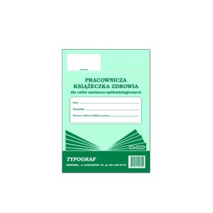  Pracownicza książeczka zdrowia Typograf 02065