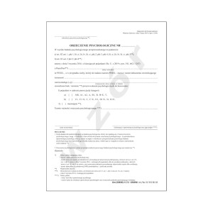 Orzeczenie psychologiczne kierowcy Gm-20838