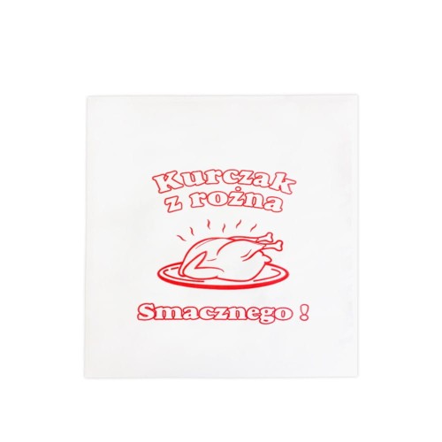 Gastronomiczna torebka na kurczaka 240x230mm mała - 100 sztuk