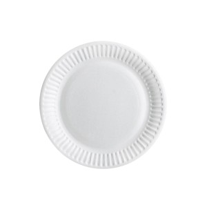 TALERZ PAPIER BIAŁY 31cm POL - 100 sztuk