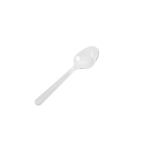 Duża bezbarwna łyżka medium 180mm - 50 sztuk