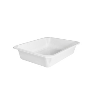 Pojemnik do zgrzewu 227x178x40 biały 1-dzielny gładki - 50 sztuk