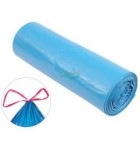 Worki LDPE mocne 35L w kolorze niebieskim (50x60cm) z taśmą - 15 sztuk